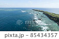 Superb view of Japan Drone shooting of the beautiful sea of Miyakojima from the sky 85434357