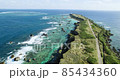 Superb view of Miyakojima Drone video of Higashi Hennazaki 85434360