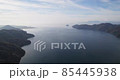 Beautiful Okubiwa Lake Drone image from Lake Biwa 85445938