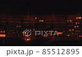 Modern vehicles on dark road 85512895