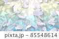 Background video with white feathers falling 85548614