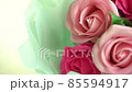 beautiful roses on a white background 85594917