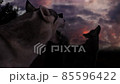 from the howling of wolves on a dark night, blood runs cold  85596422