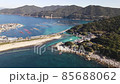 Landscape with clear sea and harbor 85688062