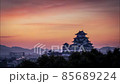 Himeji Castle sunrise time lapse video 85689224