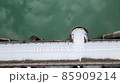 Kyoto Seiki Dam Amawaka Lake 4K aerial photography drone snow architecture 85909214
