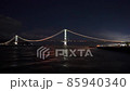 Time Lapse Illumination Akashi Kaikyo Bridge at night 85940340
