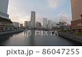 從Bankoku Bridge看的Mira和Mirai 86047255
