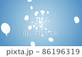 多数の吹き出しアイコン ネットワークの象徴 メッセージ ビジネス 雲 ループ 空 86196319