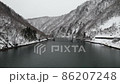 # 0120 Snow scene at Kuzuryu Lake, Fukui Prefecture 86207248