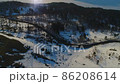 北海道 美幌町 美幌峠 空撮 4K 86208614