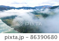 Japan's Dajian Line Railway morning aerial shot 10-2 86390680