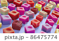 Minimalistic Conceptual Abstract 3D render animation 86475774
