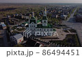 Sretensky cathedral from bird's eye. Yalutorovsk 86494451