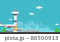 The Plane Arrives at the Airport, HD Video 86500913