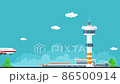 The Plane Arrives at the Airport, HD Video 86500914