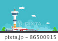 Plane Takes Off from the Airport 86500915