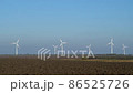 Wind farm on blue sky background 86525726