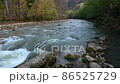 Landscape with mountain river in autumn 86525729