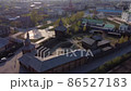 Yalutorovsk, Russia - May 7, 2021: Yalutorovsky jail. One of first city settlements in territory of Siberia. It is recreated in an original form to 350 anniversary of town 86527183