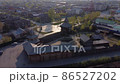 Yalutorovsk, Russia - May 7, 2021: Yalutorovsky jail. One of first city settlements in territory of Siberia. It is recreated in an original form to 350 anniversary of town 86527202