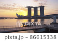 SINGAPORE - FEBRUARY 3: Time lapse video 4K, Beautiful moment of Singapore and business and financial district, Modern building in the city center on February 3, 2020 in Singapore. 86615338