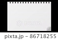 Animation video material that flips the white ring note up Animation video material that flips the white ring note up 86718255