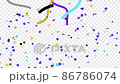 ○ △ □ pop cracker (transparent background) blue 86786074