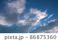 Cloudy blue sky, fast motion. 86875360