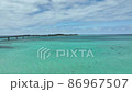 Miyakojima in winter! Aerial view of the beautiful sea from the sky 86967507