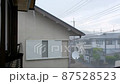 （音声あり）大雨の降る住宅地　災害　豪雨　雷雨 87528523