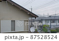 （音声あり）大雨の降る住宅地　災害　豪雨　雷雨 87528524