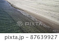 Aerial view of the beach with a drone 87639927
