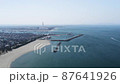 Iwase fishing port drone aerial view 87641926