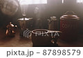 音楽プレイリスト動画などの為の映像素材（コーヒーカップと湯気） 87898579