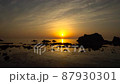 Sunset over the Sea of Japan Oiwa Coast Aomori Prefecture 87930301
