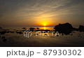 Sunset over the Sea of Japan Oiwa Coast Aomori Prefecture 87930302