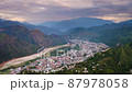 Flight above La Merced in Junin, Peru 87978058