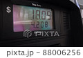 Close up from display on gas pump stand 88006256