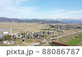 加治川の桜（空撮） 88086787