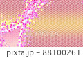2 kinds of Japanese pattern cherry blossom background 88100261