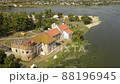 Aerial to Starokostiantyniv castle built at the confluence of the Sluch and Ikopot rivers, Ukraine 88196945