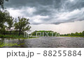 Summer lake and rain clouds, time-lapse 88255884