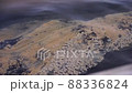 Oil spots on the water surface of the Caspian sea.Baku, Azerbaijan. The cleanliness of the environment,environmental protection. 88336824