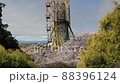 Spring cherry blossoms and ferris wheel 88396124