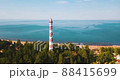 Osinovets lighthouse in the Ladoga lake in Russia. One of the bigger lighthouses of the world 88415699