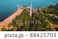 Osinovets lighthouse in the Ladoga lake in Russia. One of the bigger lighthouses of the world 88415703