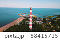 Osinovets lighthouse in the Ladoga lake in Russia. One of the bigger lighthouses of the world 88415715