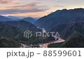 Flight above the Chanchamayo river at La Merced in a rainforest of Junin, Peru 88599601