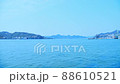 The calm blue sea and blue sky of the Seto Inland Sea 88610521